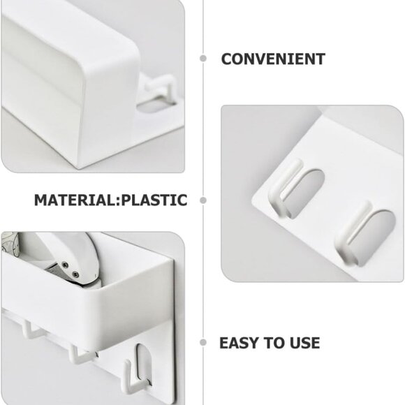 Key Rack Mail Holder Shelf White - Picture 4 of 8